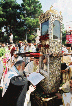 From the procession of the relics of Saint Spyridon